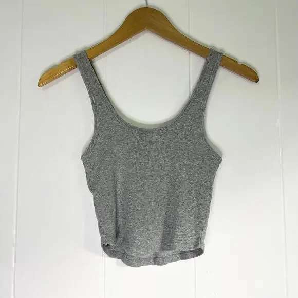 Hollister Lake Tahoe Softball Championship Gray Ribbed Tank Top Women's Small - Picture 3 of 3